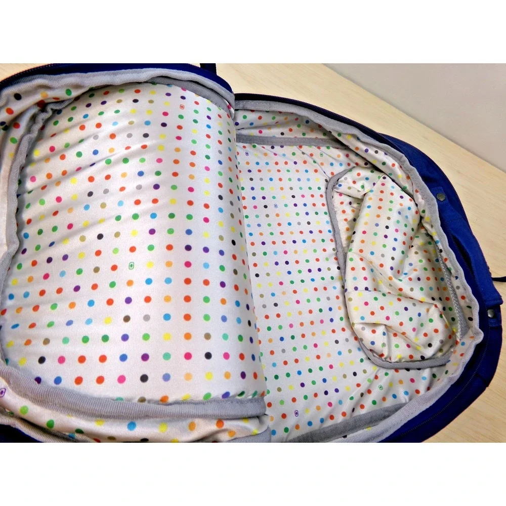 OGIO Soho Laptop Backpack Blue with Polka Dot Interior Padded Tech Bag